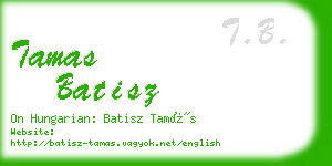 tamas batisz business card